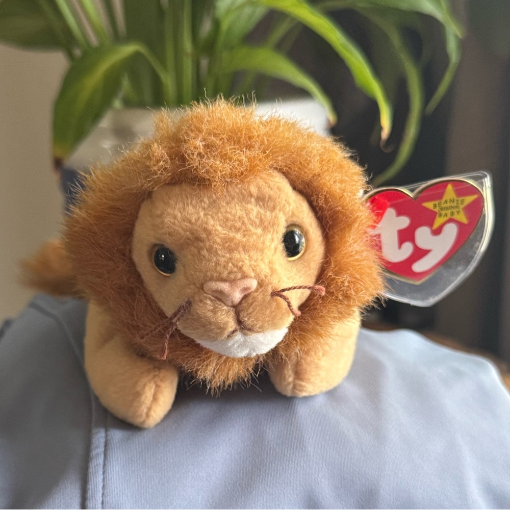 Ty Beanie Baby 1996 Roary the Lion - Retired/PVC Pellets